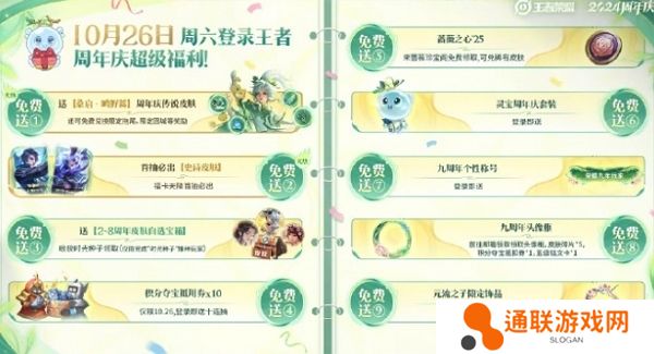 王者荣耀2024九周年活动10月26日全面开启 登录即可领取丰厚福利